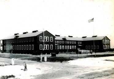 The barracks that were built for the Marines